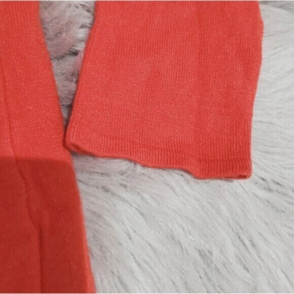 Vintage 90s LE CHATEAU High Collar Surplice Knit Red Top - Picture 10 of 12